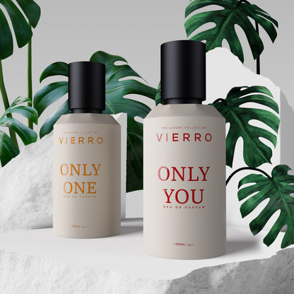 Vierro ONLY YOU perfume bottle with elegant packaging, showcasing the floral and fruity fragrance design.