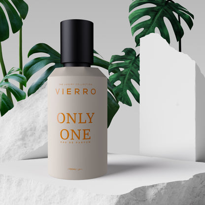 Vierro ONLY ONE perfume bottle with elegant design, showcasing the luxurious fragrance packaging.