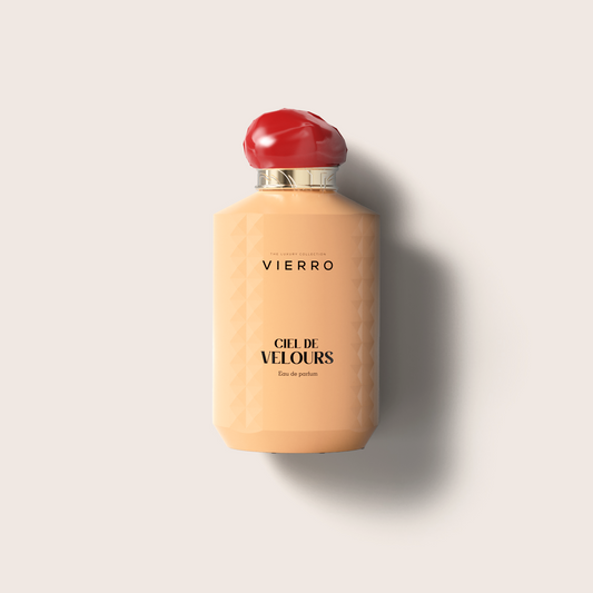 Inspired by the beauty of a pink peeper, orange and sorbet, blossoming under the under the gaze of the night sky, Ciel de velours is a rich fragrant