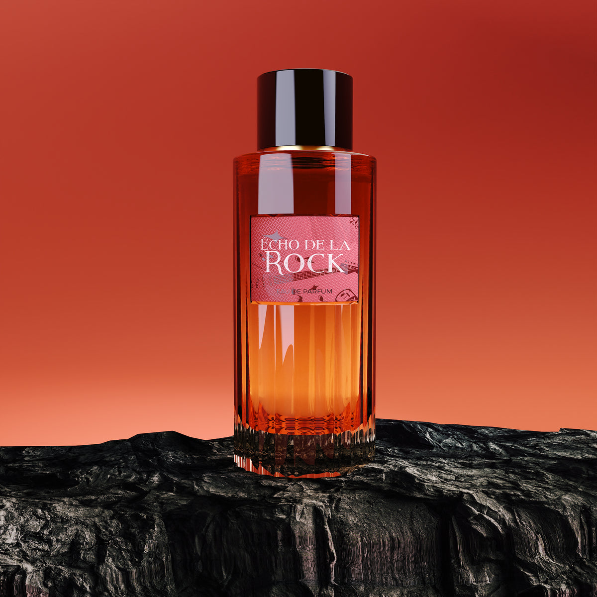 Vierro Echo de la Rock perfume bottle with sleek design, showcasing the elegant fragrance packaging.