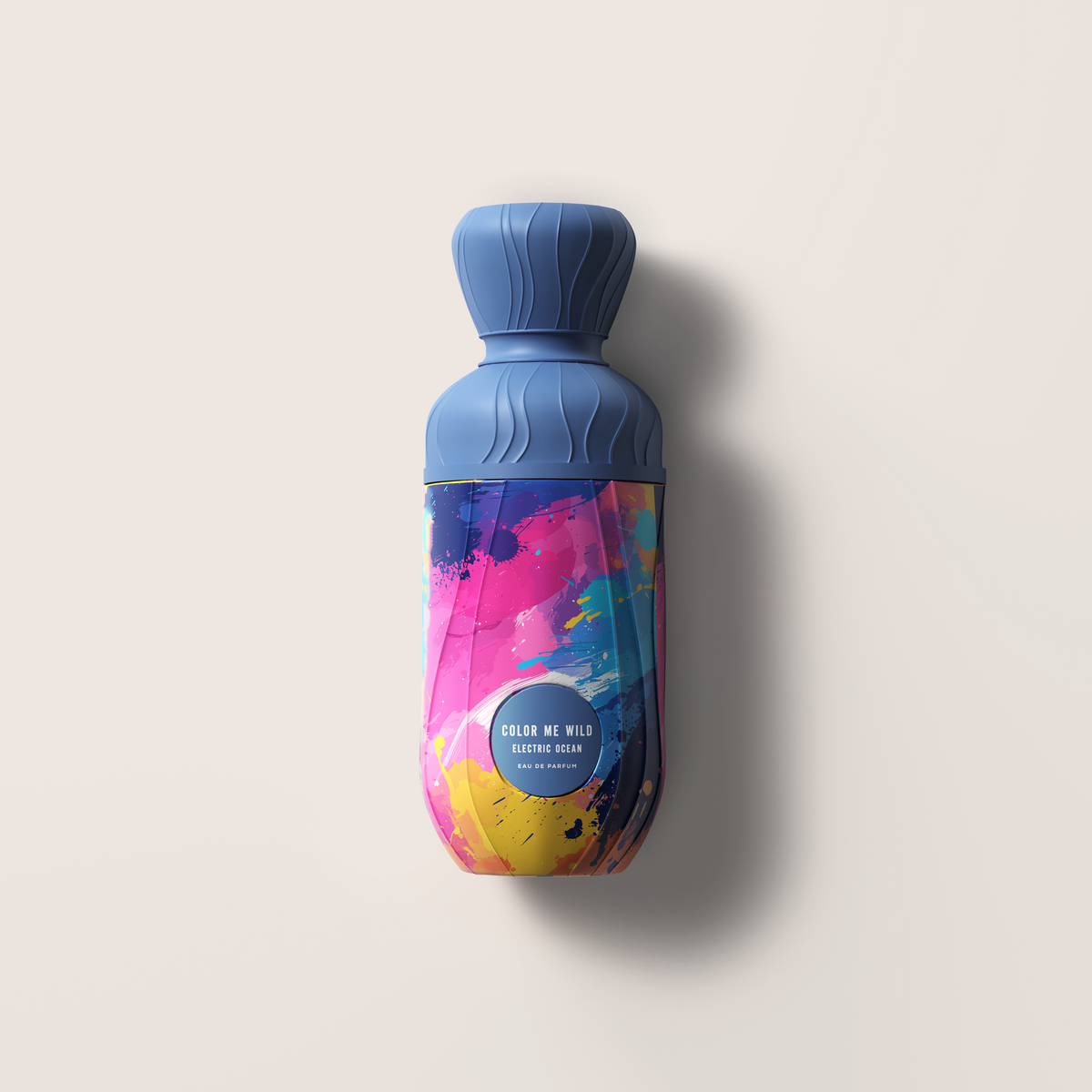 Vierro Electric Ocean perfume bottle with sleek design, showcasing the elegant fragrance container for the Electric Ocean scent.
