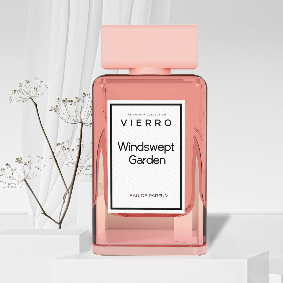 Vierro Windswept Garden perfume bottle with elegant design, showcasing the floral and fresh scent profile of the fragrance.